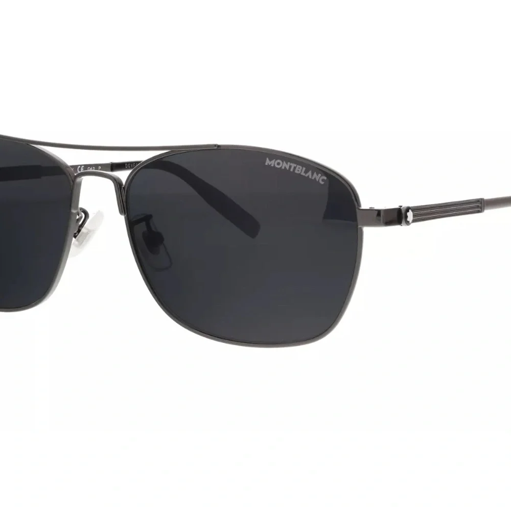 Montblanc MB0026S-005 Ruthenium Aviator Sunglasses